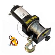 Лебедка электрическая 12V Electric Winch 2000lbs / 907 кг сталь