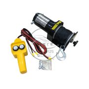 Лебедка электрическая 12V Electric Winch 2000lbs / 907 кг синтетика
