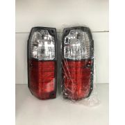 Задние фонари стоп-сигналы (красно-белые) Toyota Land Cruiser Prado 78 1989-1996