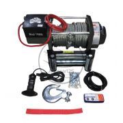 Лебедка автомобильная электрическая 12V Electric Winch GRIZZLY 17000lbs / 7727 кг стальной трос