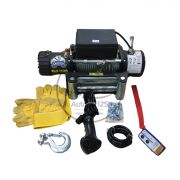 Лебедка автомобильная электрическая 12V Electric Winch GRIZZLY F 12000lbs/5443 кг стальной трос